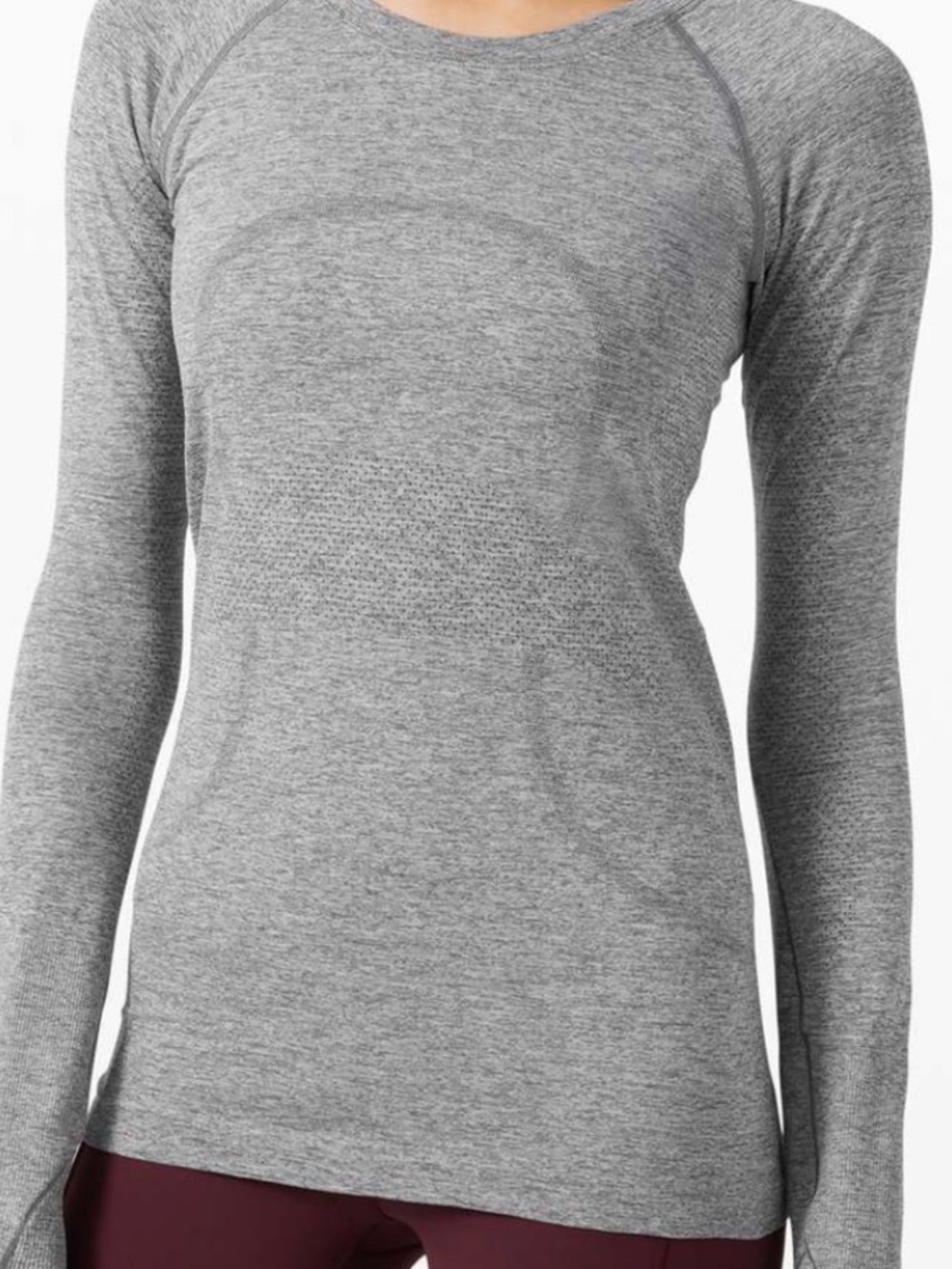 Women’s Long-Sleeve Performance Top - Grey size 6